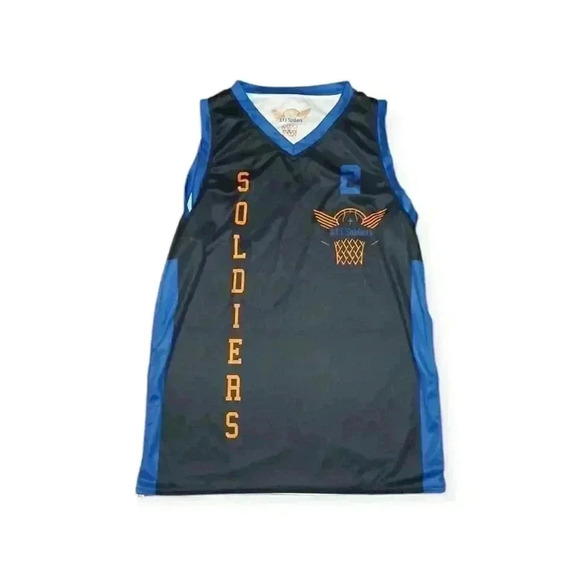 Small Town Elite Soldiers Men's Reversible Basketball Jersey Sleeveless Size M - Picture 7 of 9